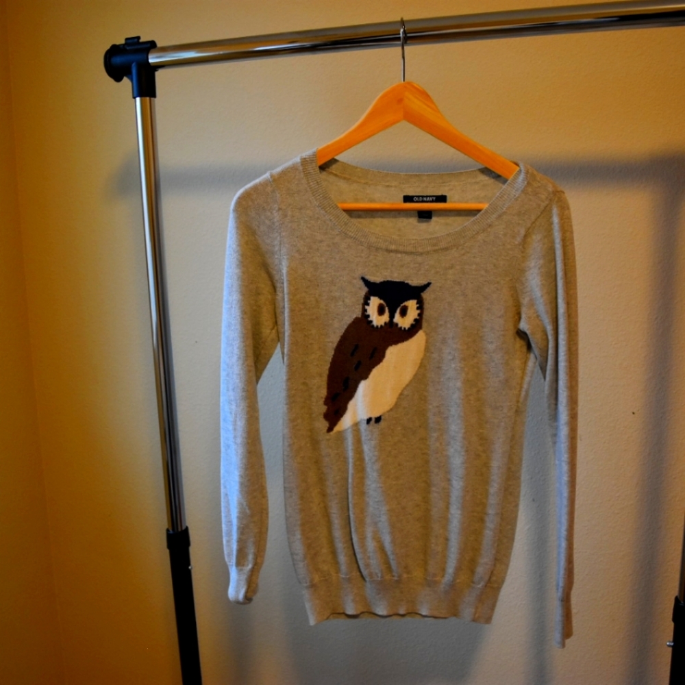 Old Navy Owl Sweater